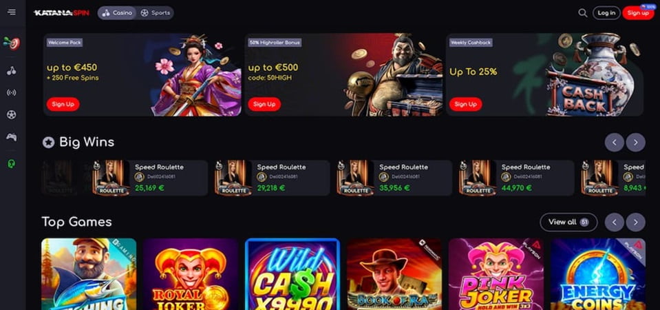 Experience the Thrill at Online Casino Katana Spin